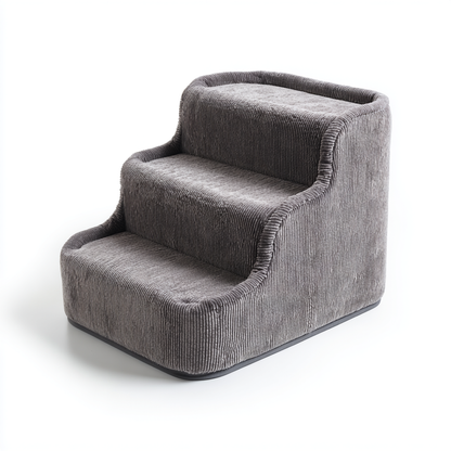Jomaro High-Density Foam Pet Stairs - Cloud Grey