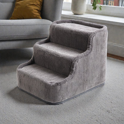 Jomaro High-Density Foam Pet Stairs - Cloud Grey